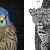 hawk on the left, jaguar on the right