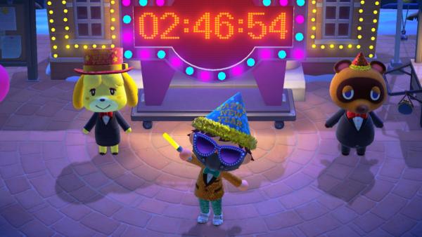 Counting down to 2021 in Animal Crossing.