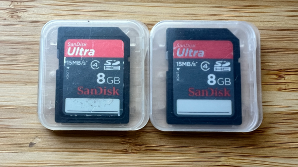 SD Cards that Mark is giving away on Buy Nothing this week