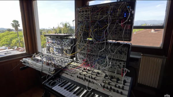 Via YouTube (FACTmagazine) A modular synthesizer.