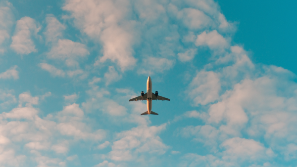 plane in the sky