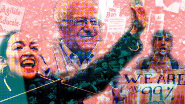 Photo Illustration by Mark Riechers AOC, Bernie, and the young socialists