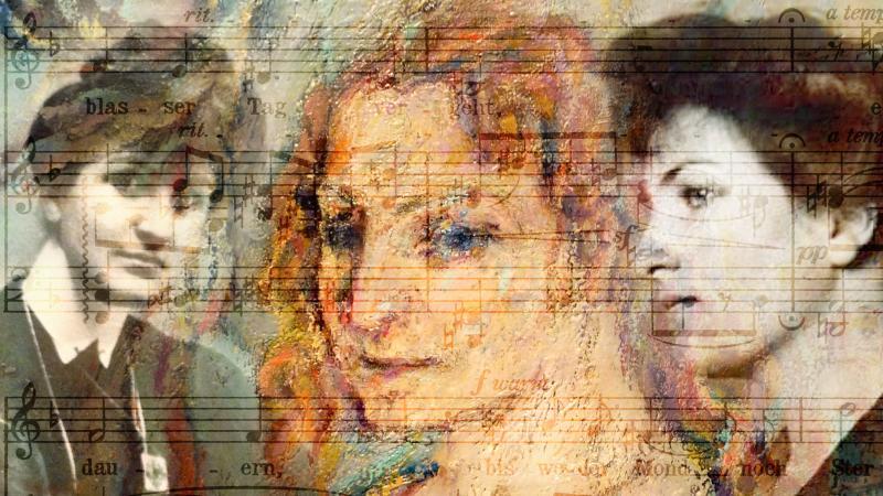 Public domain. Photo illustration by Mark Riechers. The many Alma Mahlers
