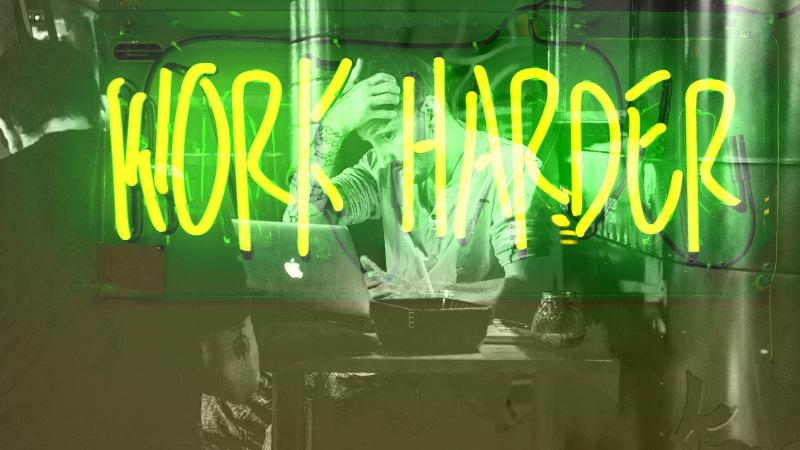 Shane Rounce/Jordan Whitfield/Mark Riechers (CC0) WORKER HARDER