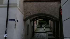 Photo of narrow road in Passau, Bavaria Photo of narrow road in Passau, Bavaria