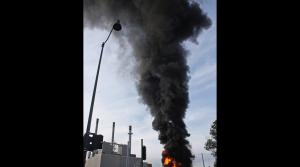 Fire at Madison Gas and Electric