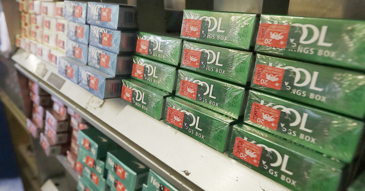 Wisconsin's cigarette sales have fallen significantly over the last 20