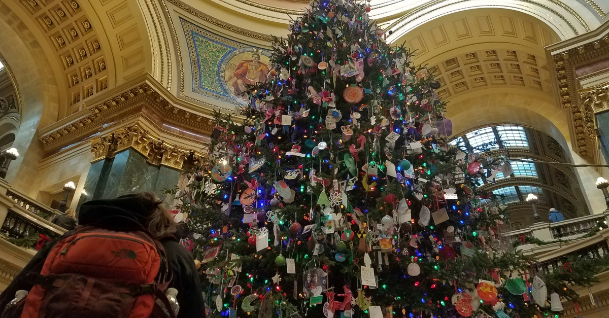 Wisconsin State Capitol Christmas Tree 2022 Who's Behind The Handmade Ornaments Adorning The Wisconsin Capitol Holiday  Tree? | Wisconsin Public Radio