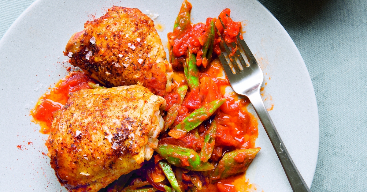 Chicken Thighs With Green Beans In Spiced Tomato Sauce Wisconsin Public Radio