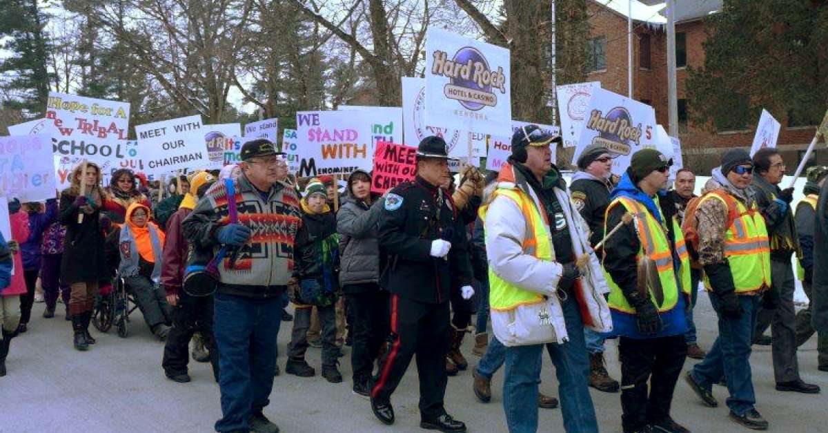 Menominee Tribal Members Begin Long March To Madison Wisconsin Public Radio