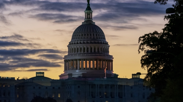 U.S. Capitol at dawn