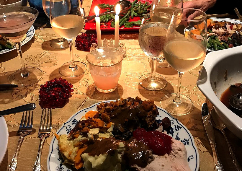 Holiday dinner talbe