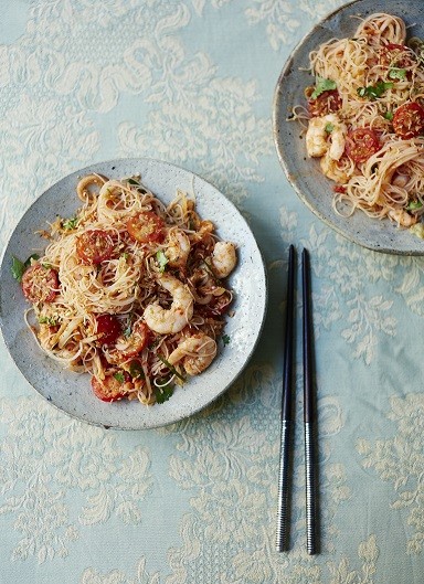 Kerabu Meehoon Nyonya Spicy Prawn And Vermicelli Salad Wisconsin Public Radio