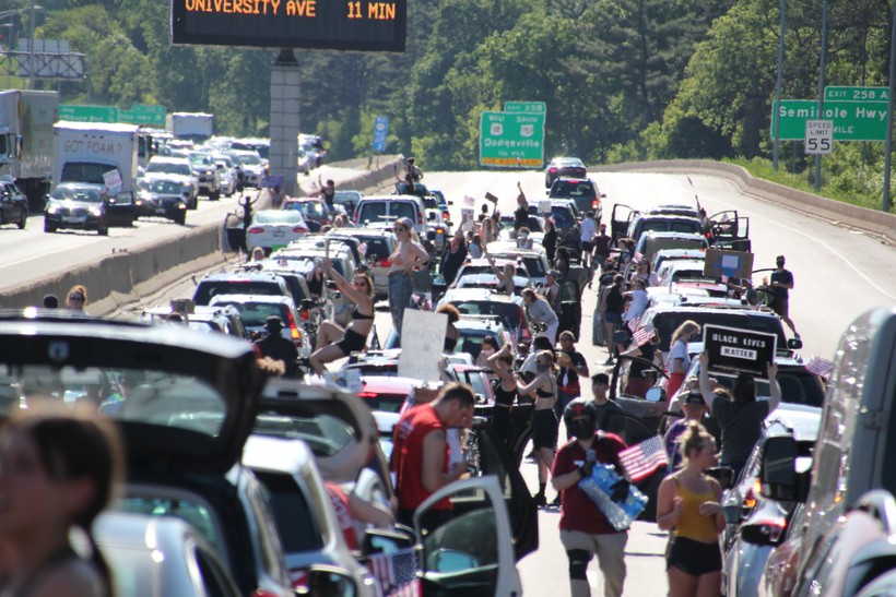 Floyd Protesters Block Beltline In Madison; Milwaukee Protesters